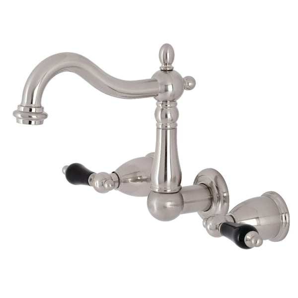 KS1258PKL Duchess Two-Handle Wall Mount Bathroom Faucet, Brushed Nickel